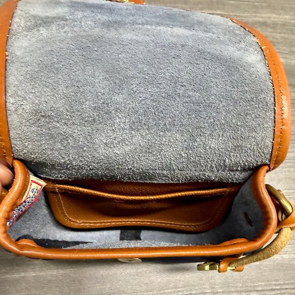 VINTAGE Dooney & Bourke R150 Small Cavalry Bag - Navy AWL - No Strap - Picture 5 of 7
